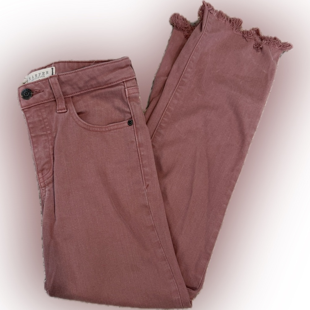 Harper Dusty Rose Cropped Jeans